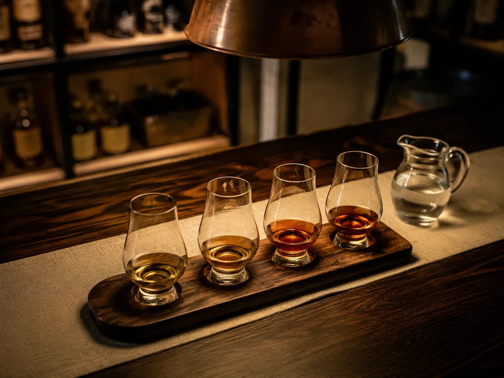 Bourbon tasting at the gift shop